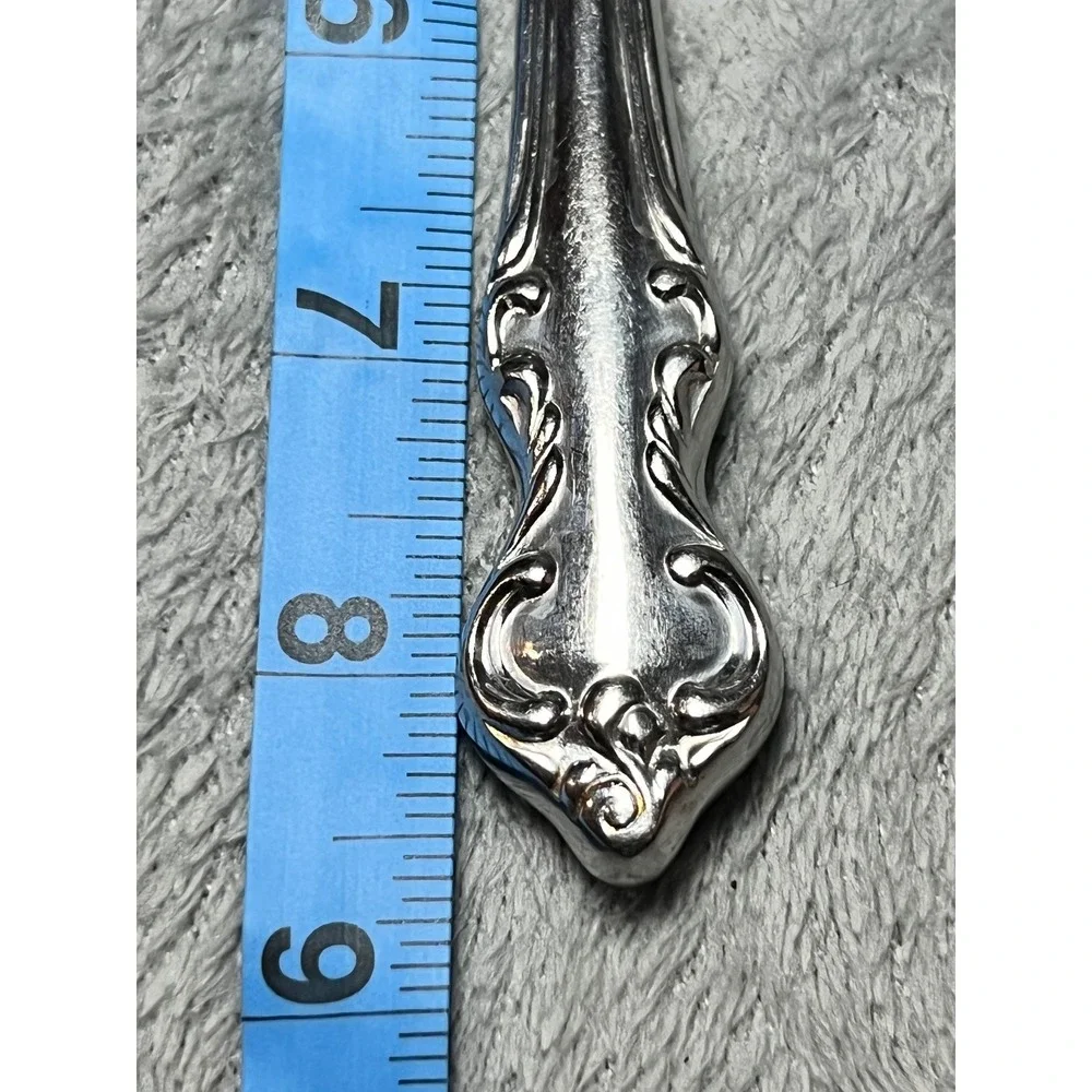 Eldan Japan Rococo Dinner Knives Set of‎ 8 Ornate Stainless Flatware VTG